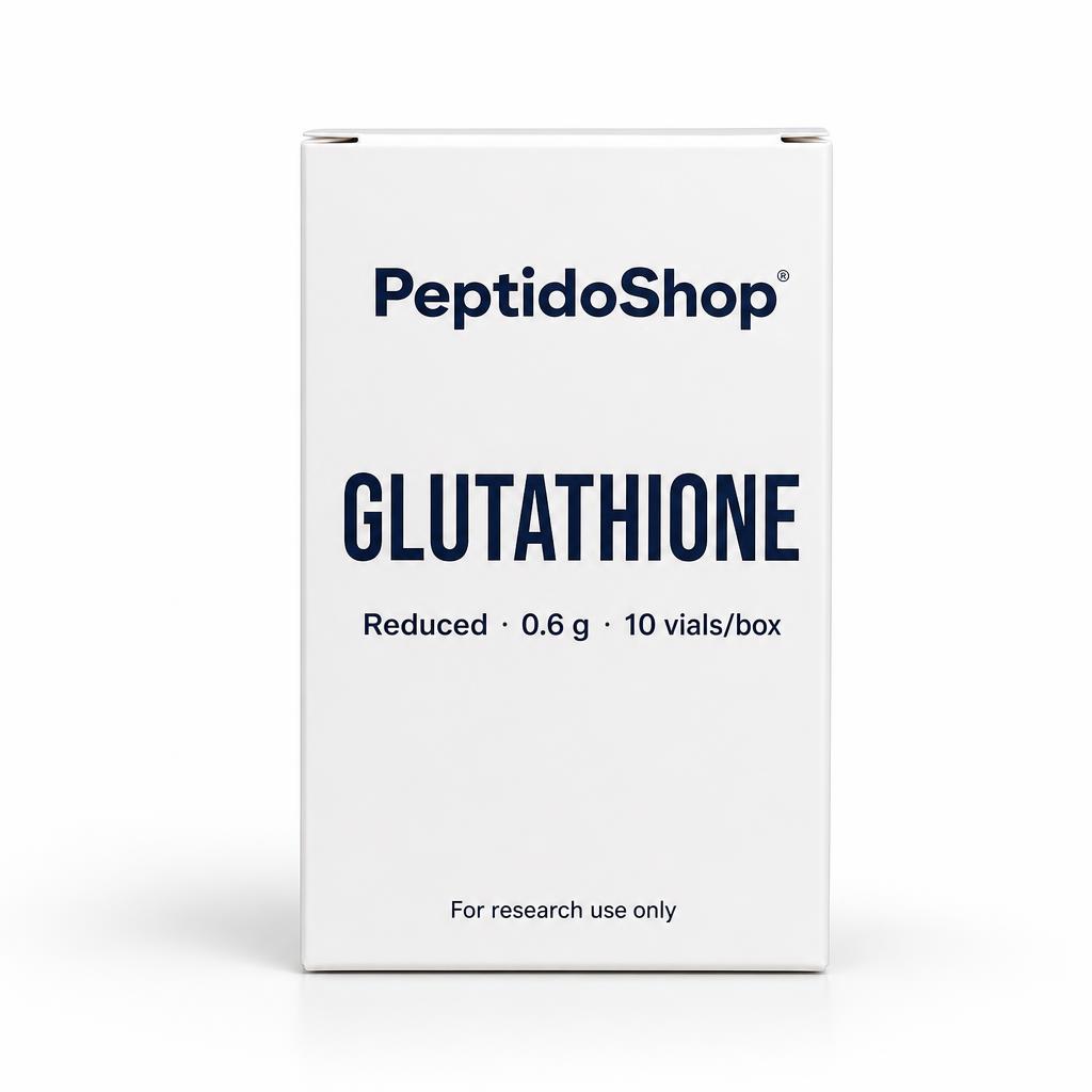 Glutatión Reducido 0.6 g | Caja con 10 viales para investigación