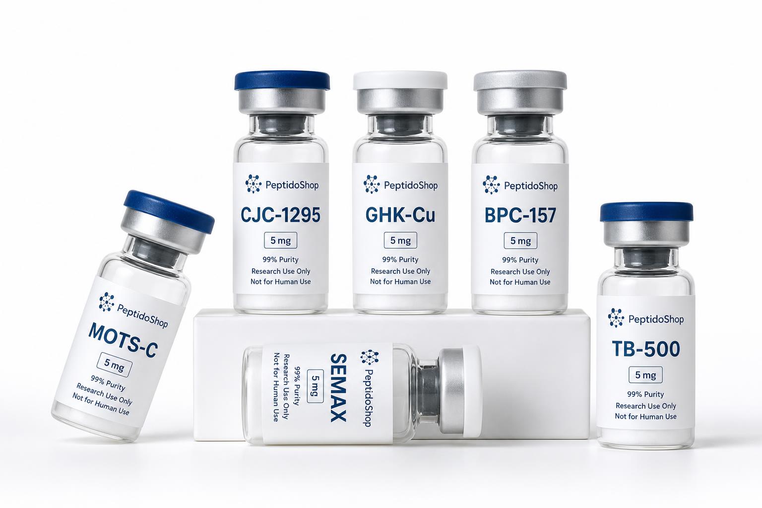 Colección completa de viales de péptidos PeptidoShop